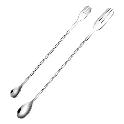 Cucchiaio per mescolare cocktail in acciaio inossidabile per bevande